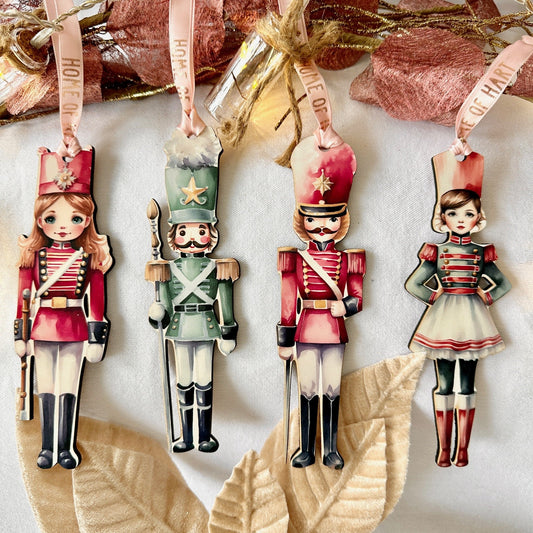 Christmas Wooden Nutcracker Ornaments 