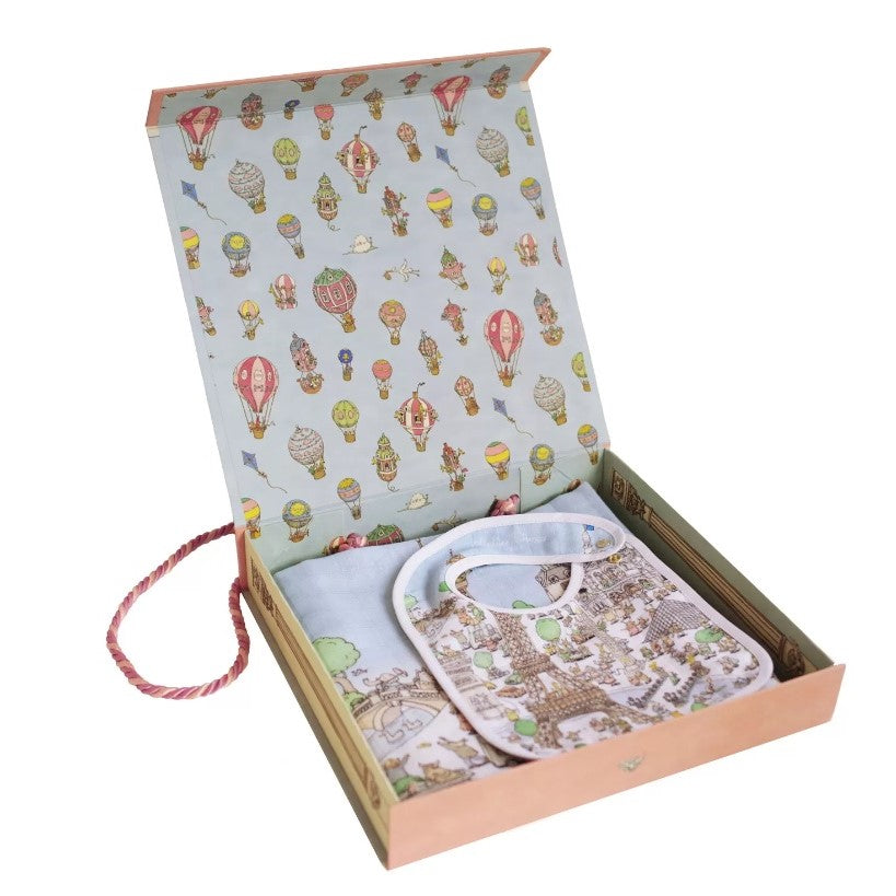 Atelier Choux Carré & Small Bib Gift Box Set – Paris