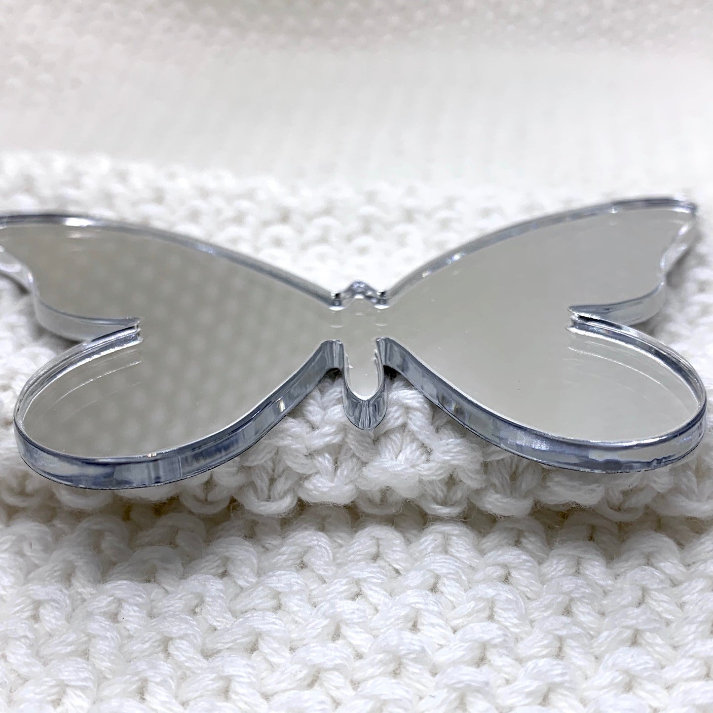 Mirrored Butterflies Silver Wall Decor