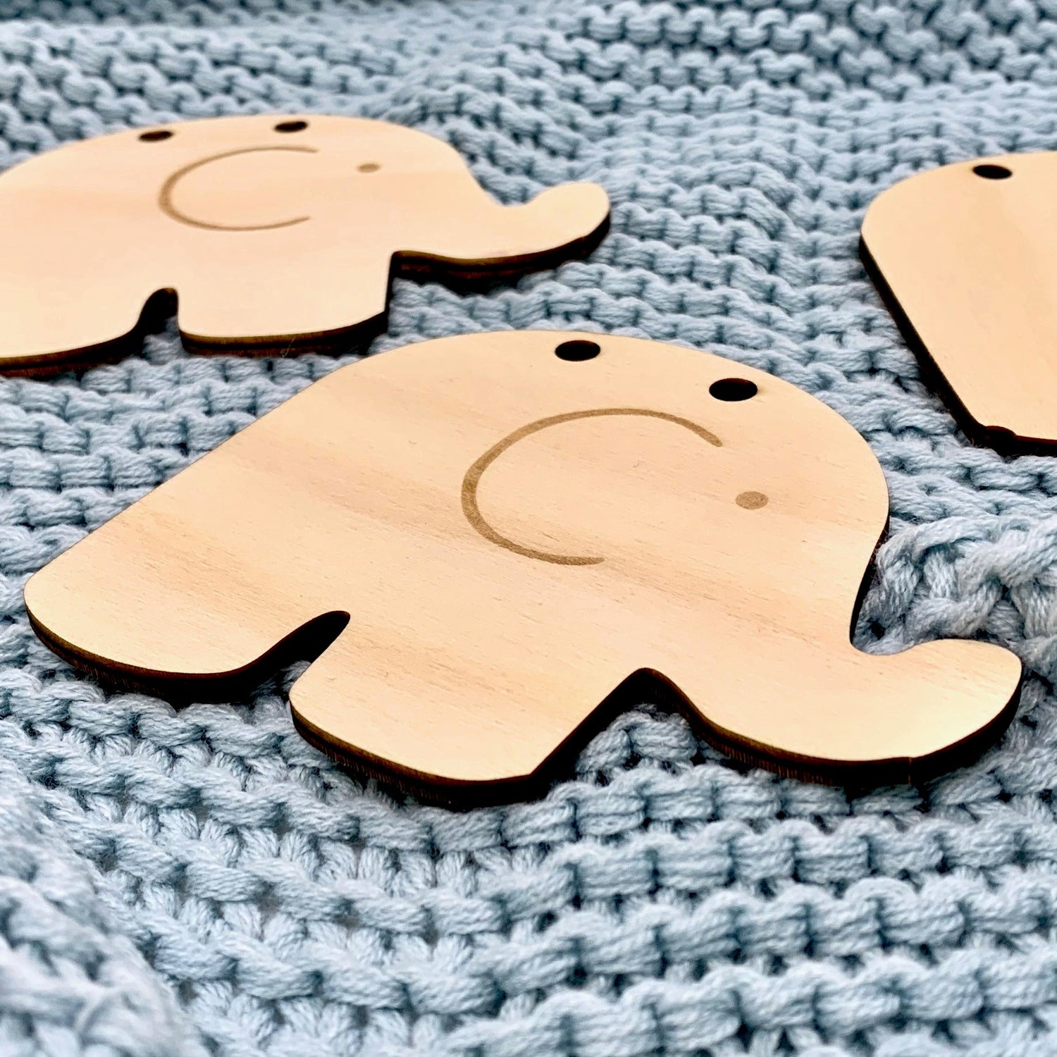 Wooden Animal Elephant Bunting