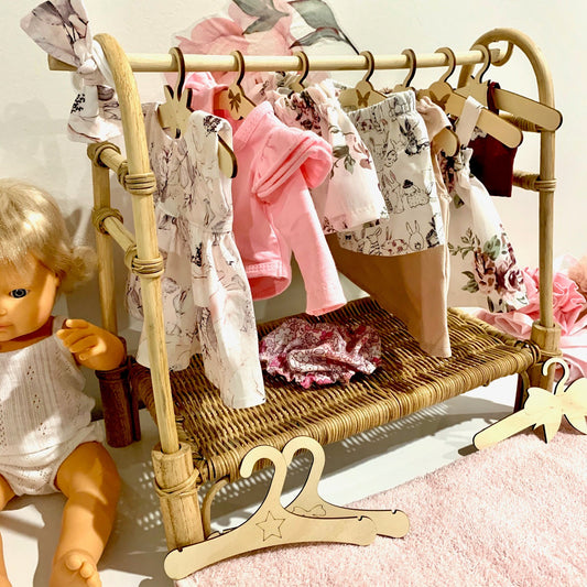 Wooden Doll Clothing Hangers