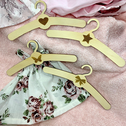 Wooden Doll Clothing Hangers