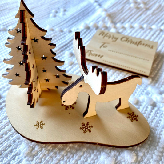 Christmas 3D Wooden Card