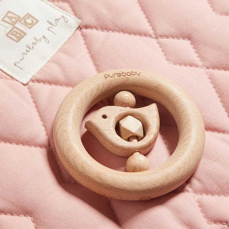 Purebaby Birdy Teething Ring