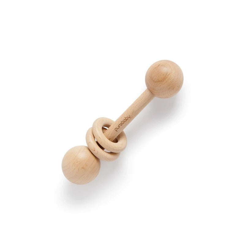 Purebaby Wooden Rattle